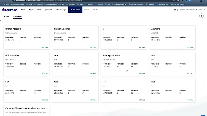 SailPoint IdentityNow - Orphan accounts disabling by certification