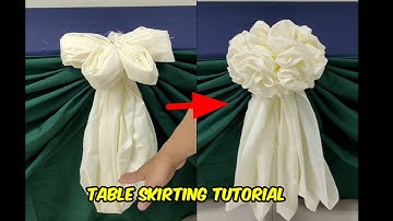 FLOWER FOLD DESIGN WITH SCALLOP DESIGN TABLE SKIRTING TUTORIAL