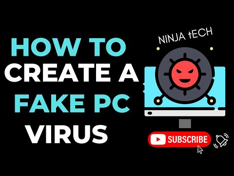 How to create a pc pc virus using notepad