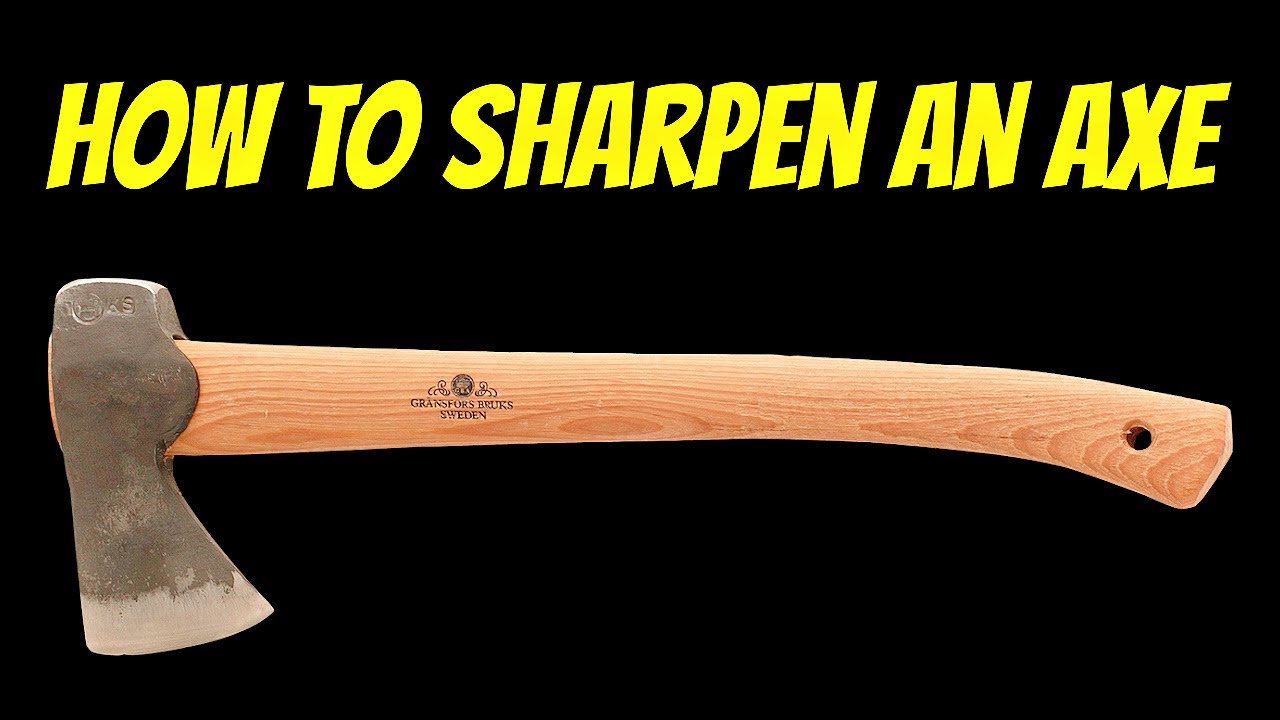 ⁣How To Sharpen An Axe (Professional Homeowner) #shorts