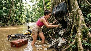 Poor Girl Picks Up Scrap | Girl Found a Large Sum Of Money Under an Ancient Tree.