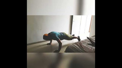 Slow motion clap push ups