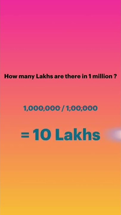 How Many Lakhs Are There In 1 Million YouTube how-many-lakhs-are-there-in-1-million-youtube