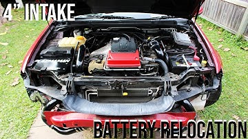 FG Falcon Turbo 4" turbo side intake & battery relocation | Intercooler piping upgrade | Dose!