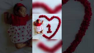 1th month baby photoshoot idea at home #baby #babyphotography #shorts #short #shortvideo #trending