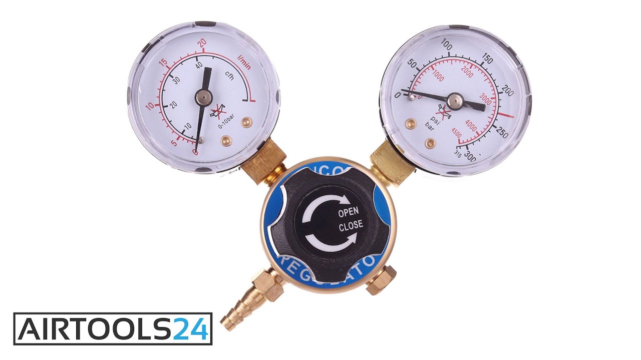 Reductor CO2/ARGON AI1007 cu doua ceasuri - AIRTOOLS24