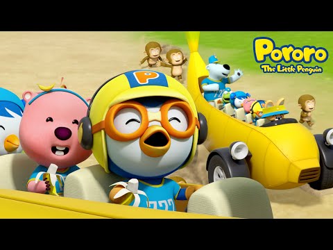 Roda Bus Pisang | Lagu Anak Indonesia | Nyanyi sama Pororo | Lagu Sajak