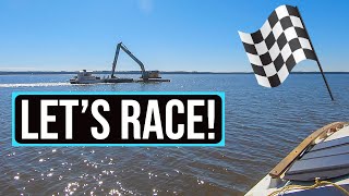 We RACED a BARGE and Battled The Currents - Ep 47 by 9to5less 20,654 views 3 years ago 9 minutes, 26 seconds