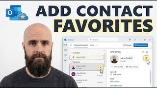 Add Contacts To Outlook Favorites [Made Easy]