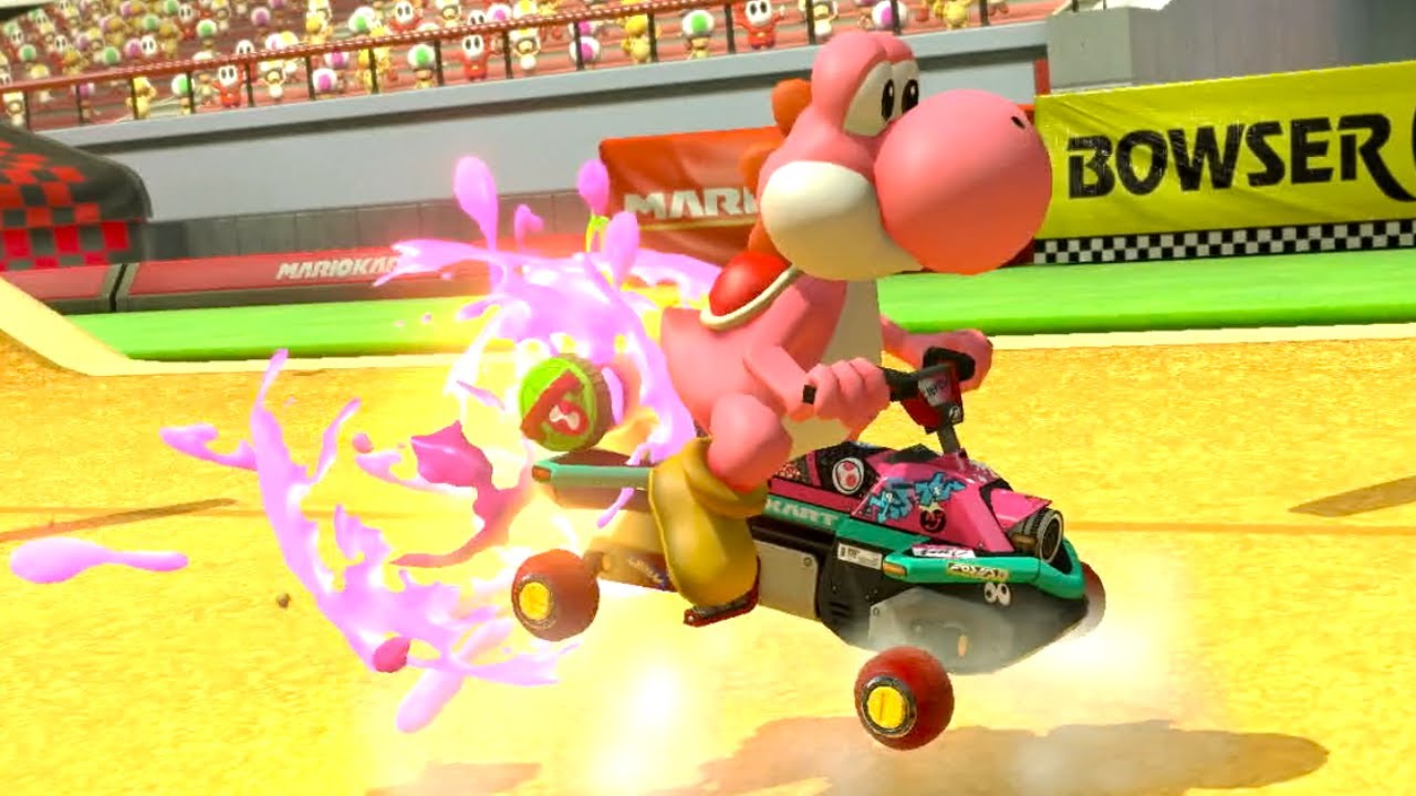 Mario Kart 8 Deluxe - 200cc Egg Cup (Pink Yoshi Gameplay)