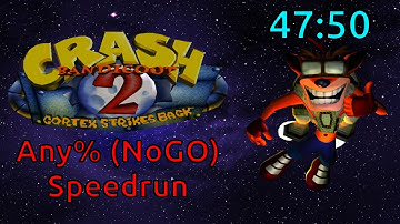 CRASH BANDICOOT 2: CORTEX STRIKES BACK - Any% (No Game Over Abuse) Speedrun in 47:50