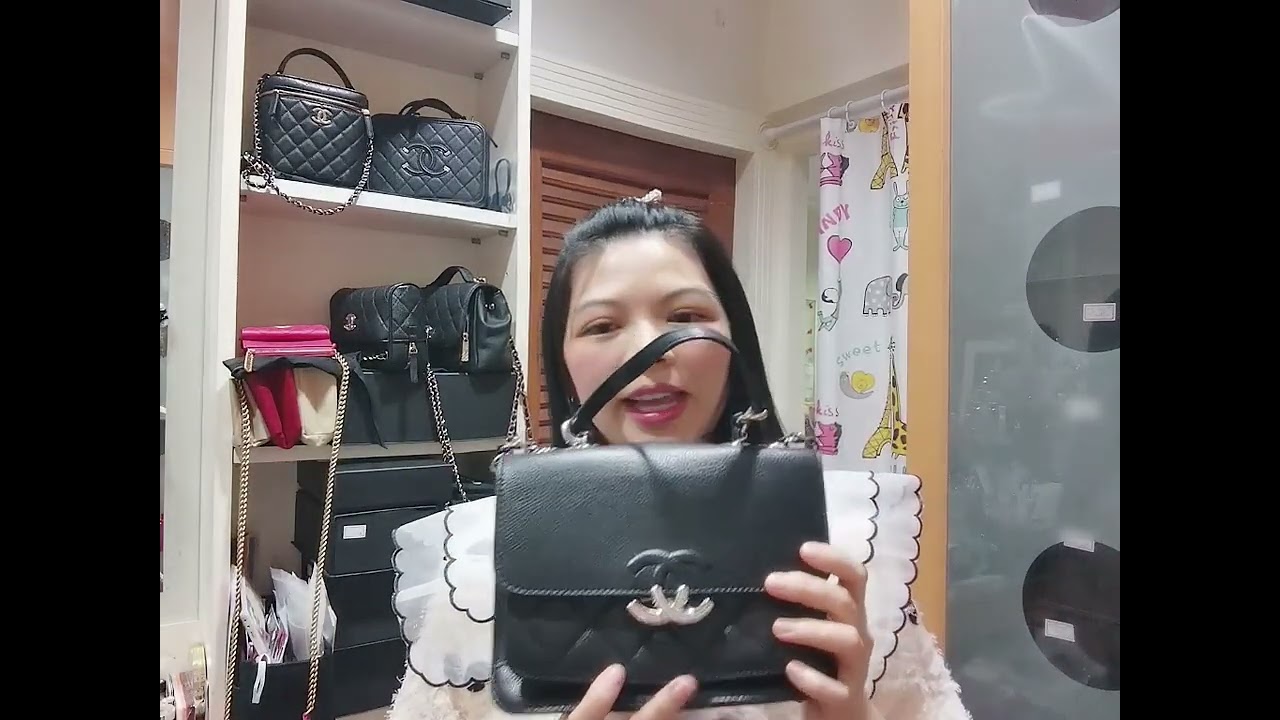 Review Chanel Seasonal Flap Bag Caviar skin Holo 24