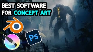Which software do concept artists use | Free Tools Included
