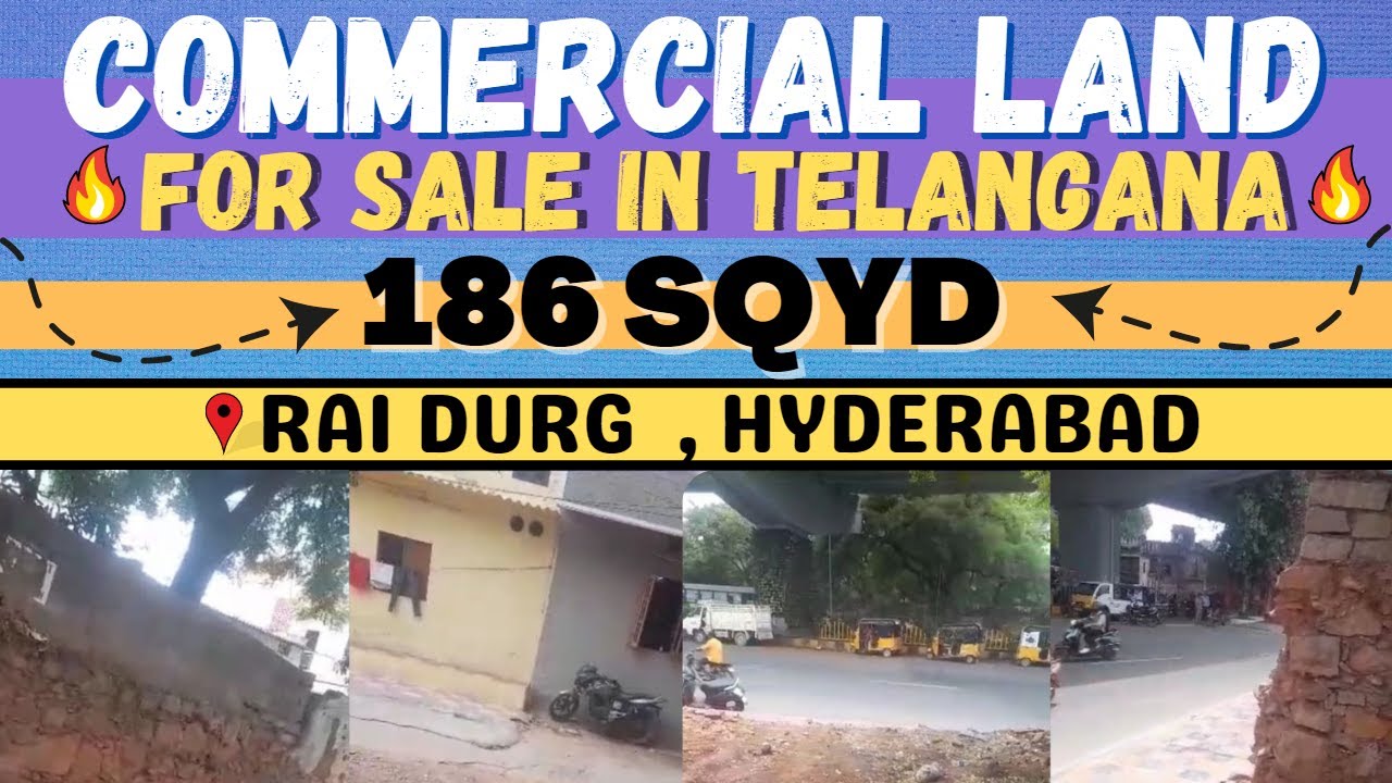 RAI DURG 186 SQYRDS COMMERCIAL LAND FOR SALE GACHIBOWLI MADHAPUR