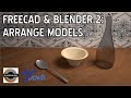 Render SolidWorks and FreeCAD parts in Blender 2: Arrange|JOKO ENGINEERING|