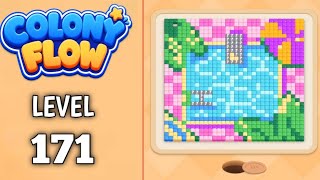Colony Flow Level 171 walkthrough & solution Gameplay Easy