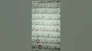 وإذ قال موسى لقومه. سورة البقرة قراءة مميزة جميلة جدا