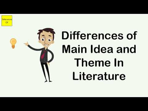 Differences of Main Idea and Theme In Literature