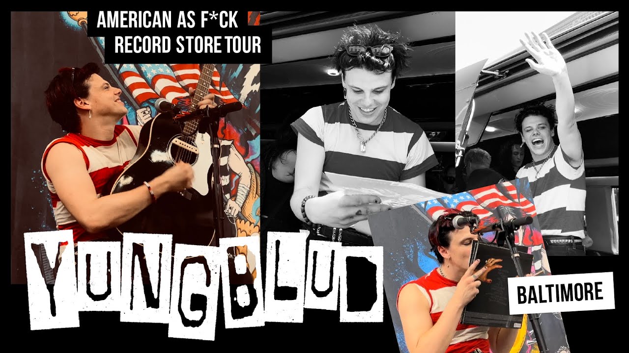 Full acoustic uncut Yungblud set on the American As F*ck Record Store Tour | Baltimore, MD