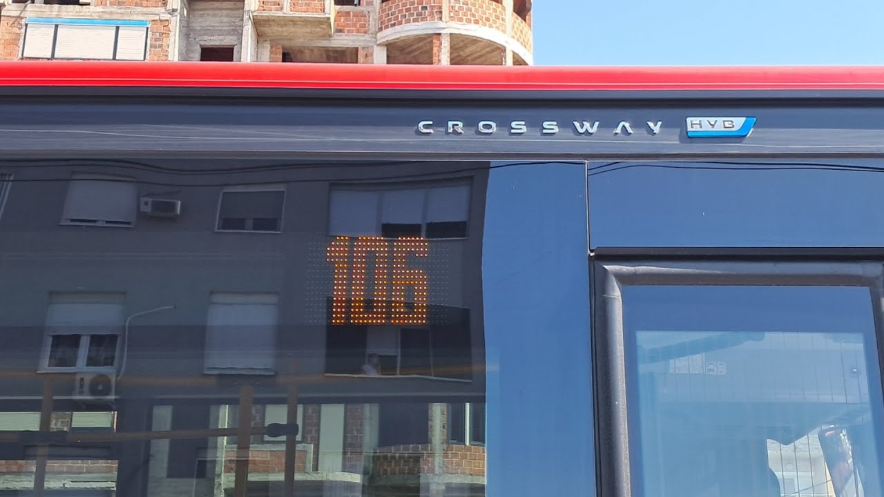 Linija 106:Omladinski Stadion - PKB Kovilovo - Jabučki Rit(Cela Trasa)