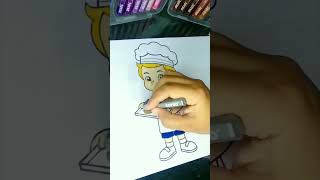 Famous how to colouring a CHEF with crayon oil pastel by @amandaart127 #chef #crayon #colouring Wealth