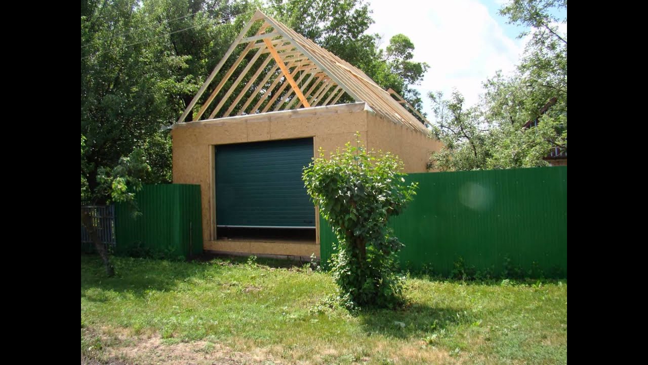 Северской каркасный дом гараж