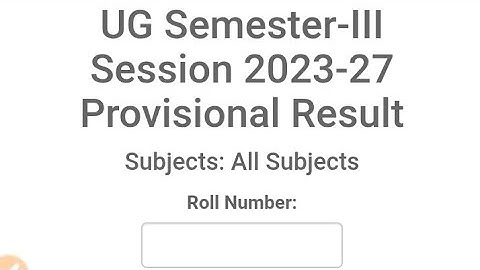 BRABU UG 3rd Semester Result 2025(2023-27) Out/BRABU UG 3rd Sem. Result Download Link Live Check 