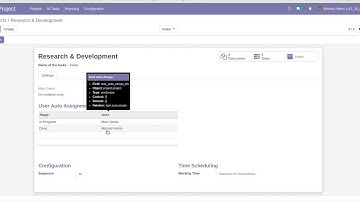 How to Automatically assign Task to User | Odoo Apps Features #odoo #management