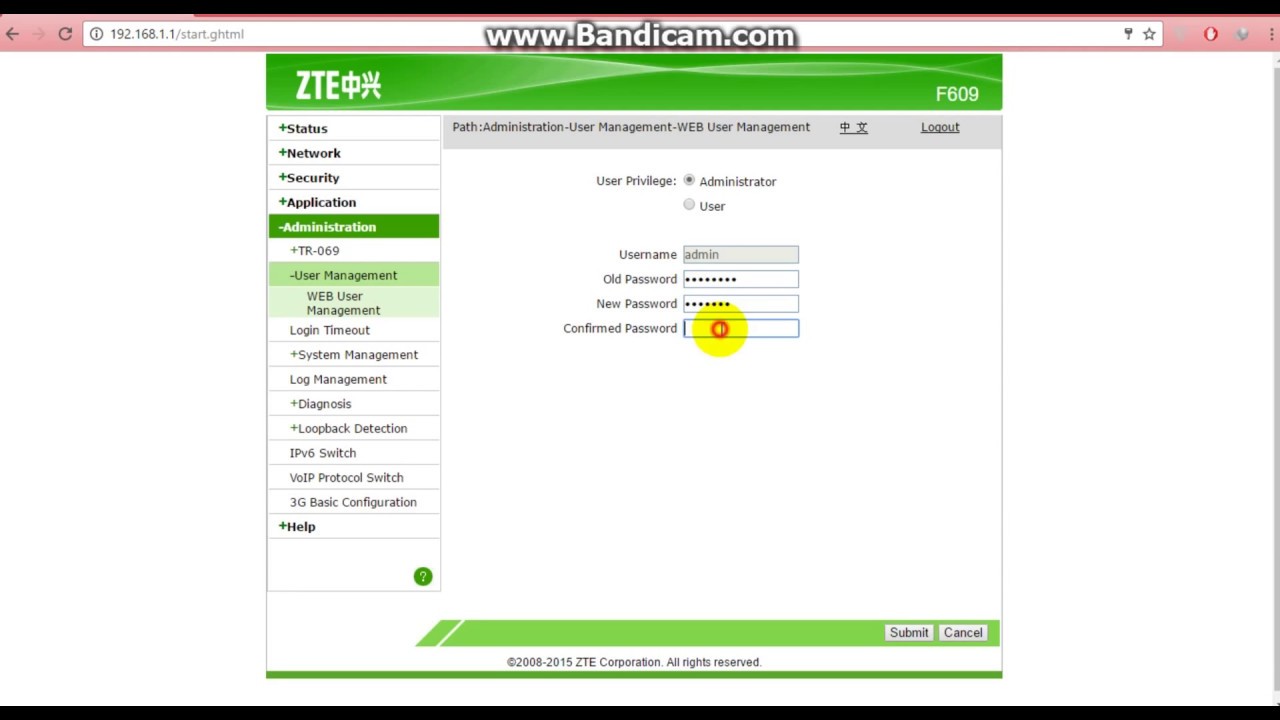 Username Zte F609 Indihome : Open Ports on the ZTE ZXHN ...