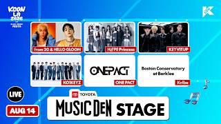 TOYOTA MUSIC DEN STAGE I KCON LA 2026 - AUG 14 PDT 2026 08 14 11 00 KST 2026 08 15 03 00