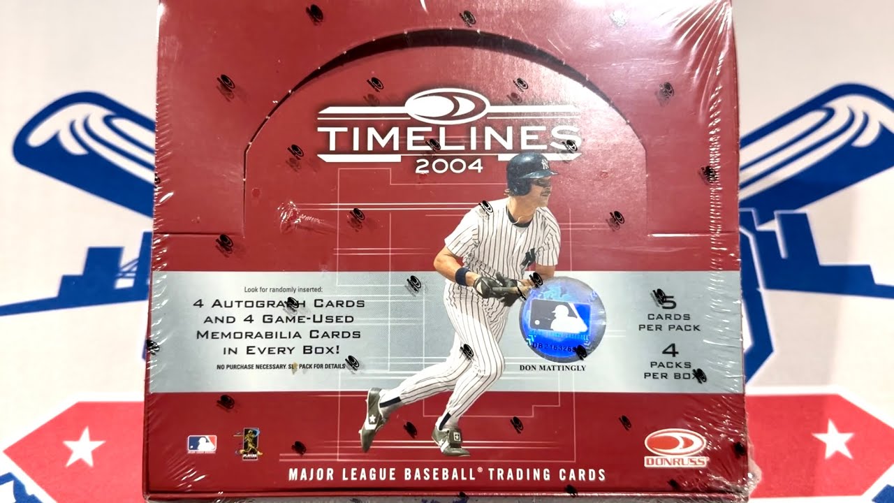 4 AUTOS, 4 RELICS! 2004 DONRUSS TIMELINES BOX OPENING! (Throwback