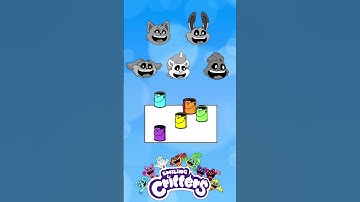Please help me pass the Color Challenge Level 999 - Test IQ - Smiling Critters animation #short