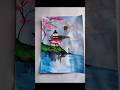 aesthetic scenery drawing #shorts #scenerydrawing