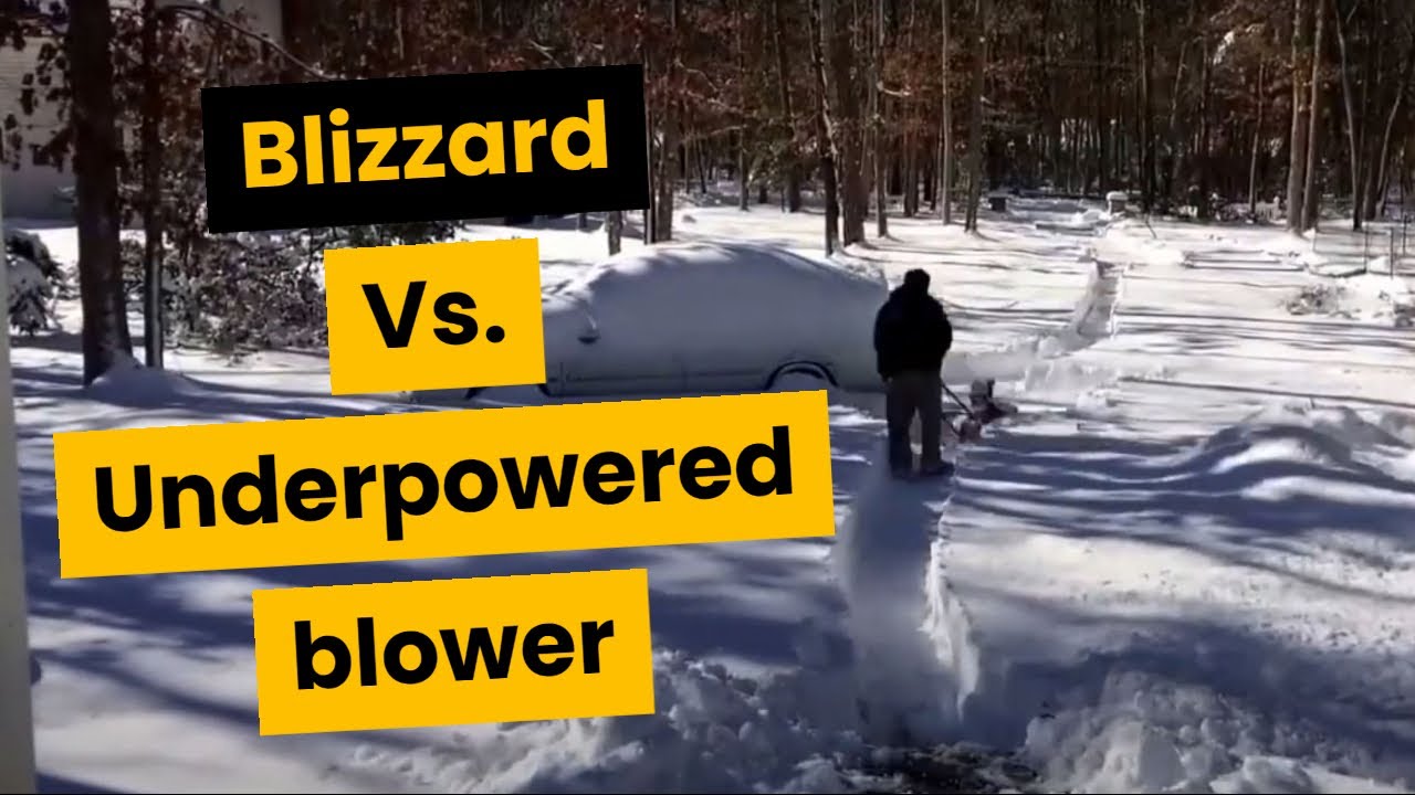 Time lapse clip of me snow blowing the driveway. - YouTube
