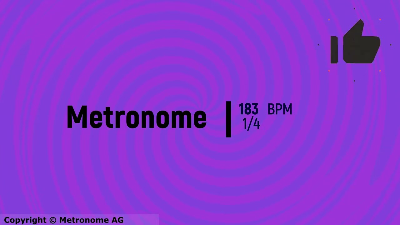 183 BPM 1/4 Metronome