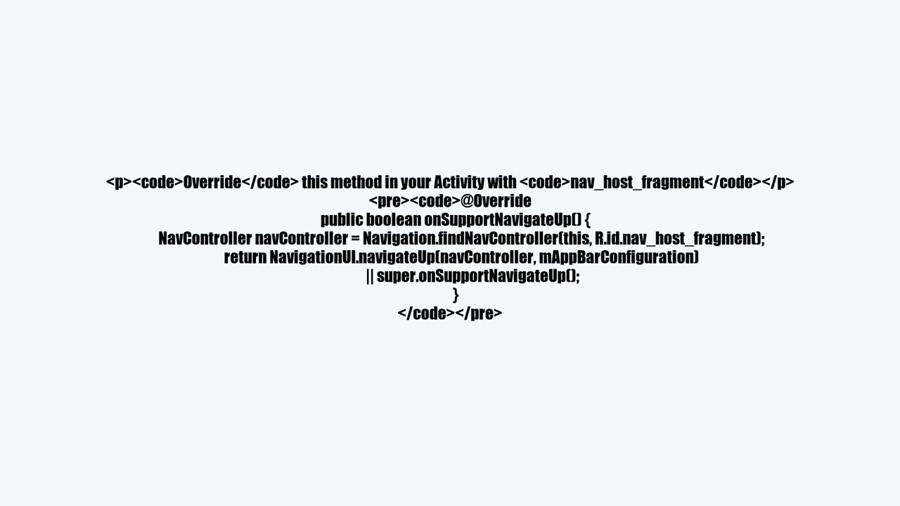 Android architecture component navigation: toolbar back button missing, back not working