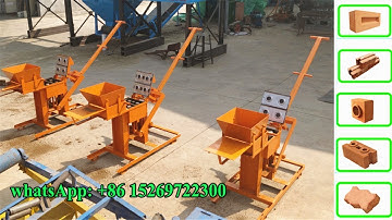 QMR2-40 small manual makiga ISSB clay interlocking block machine price for sale in Africa