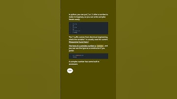 Complex numbers in python #shorts