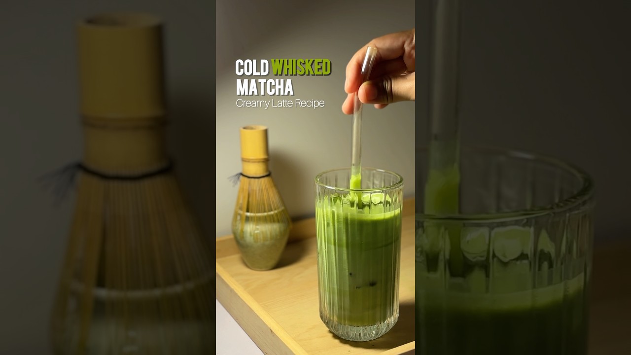 Creamy Matcha Latte - Cold Whisked Recipe