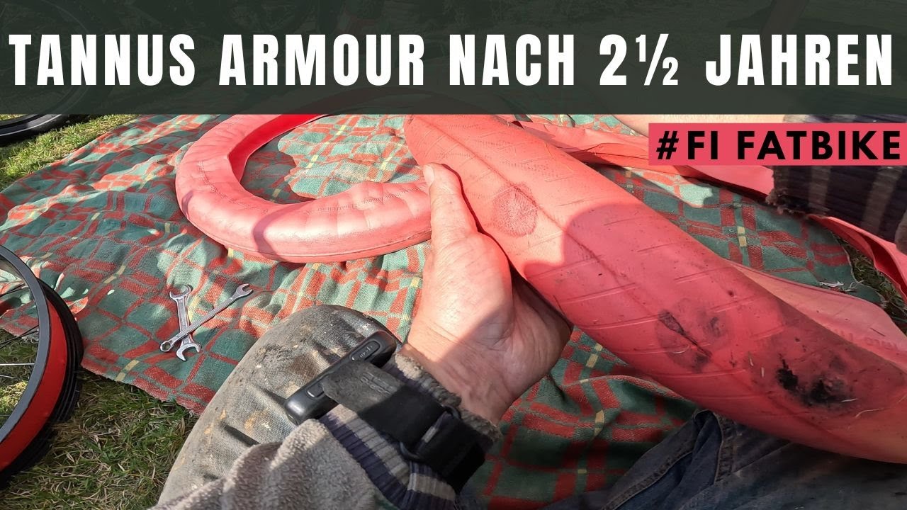Tannus Armour Pannenschutz - Zustand nach 2,5 Jahren in meinen Fatbike Reifen