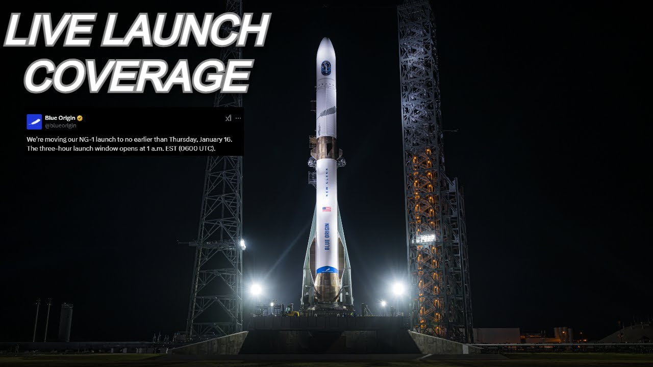 LIVE | Blue Origin LAUNCHES NEW GLENN FOR THE FIRST TIME! - YouTube