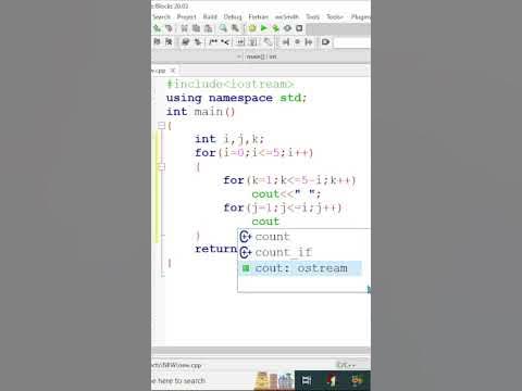 C++ program to print pyramid of stars/ special pattern programs / c++ ...