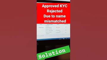 Approved Bank KYC Rejected Due to name mismatch solution #epf