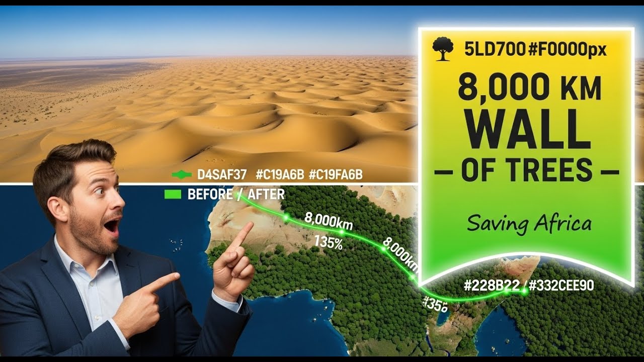 They're Planting 8,000km of Trees Across Africa (This is Why)