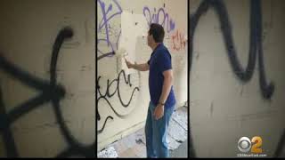 CBS 2 Reports on the Push for Citywide Graffiti Removal