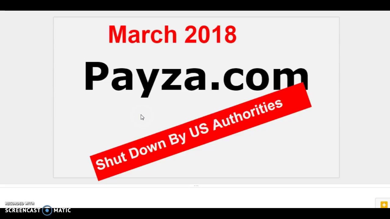 ****  Payza.com Shutdown  2018****  BEWARE  Payza  Payza.com  No access to your money