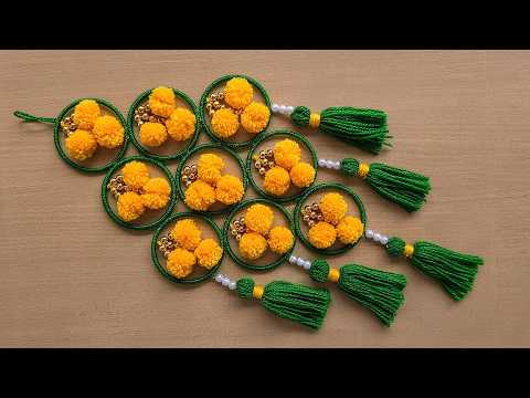 ✨ DIY Woolen Wall Hanging Idea for Home Decor | Easy & Beautiful Handmade Craft 🧶🏡