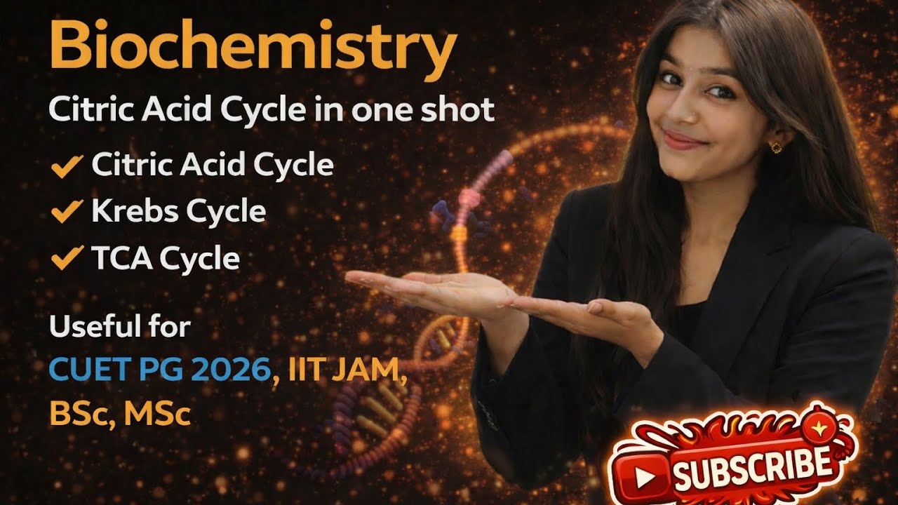 Citric Acid Cycle in One Shot  |Biochemishtry |💥 Complete Krebs Cycle for CUET PG & IIT JAM