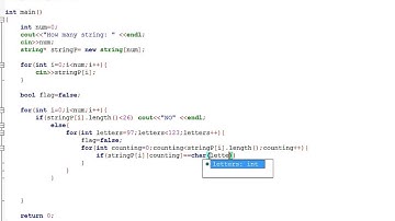 C++: Complete string (Hackerearth)