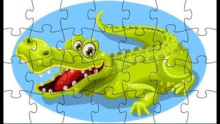 Crocodile Amazing Puzzle Games for Kids Rompecabeza screenshot 4